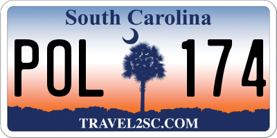 SC license plate POL174