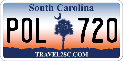 SC license plate POL720
