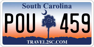 SC license plate POU459