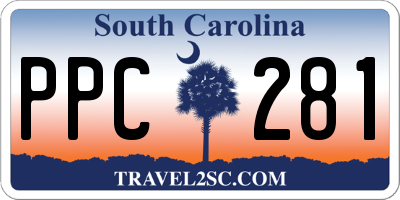 SC license plate PPC281