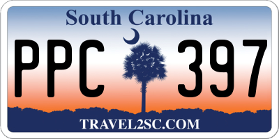 SC license plate PPC397