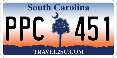 SC license plate PPC451
