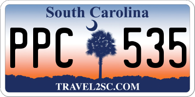 SC license plate PPC535