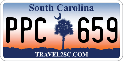 SC license plate PPC659