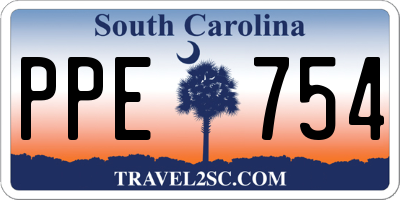 SC license plate PPE754