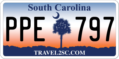 SC license plate PPE797