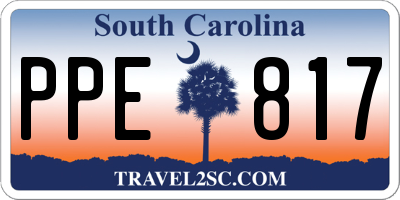 SC license plate PPE817