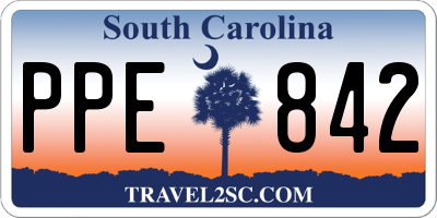 SC license plate PPE842
