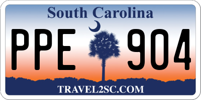 SC license plate PPE904