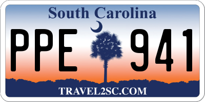 SC license plate PPE941
