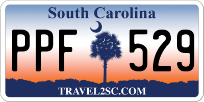 SC license plate PPF529