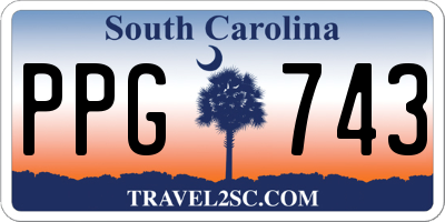 SC license plate PPG743