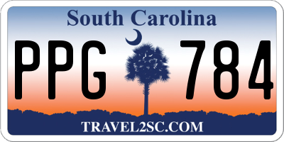 SC license plate PPG784