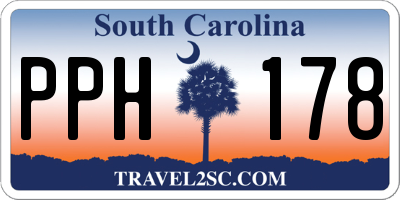 SC license plate PPH178