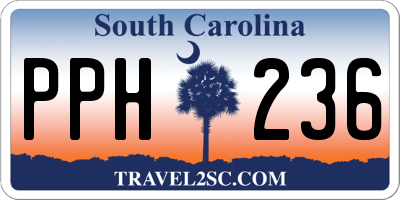 SC license plate PPH236
