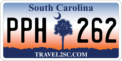 SC license plate PPH262