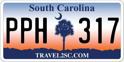 SC license plate PPH317