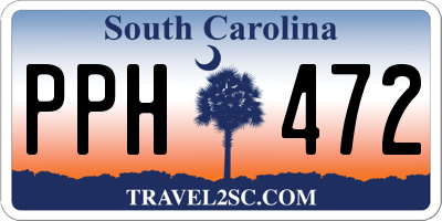SC license plate PPH472