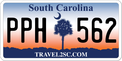 SC license plate PPH562