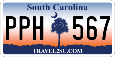 SC license plate PPH567
