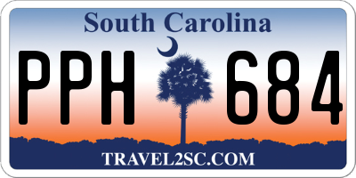 SC license plate PPH684