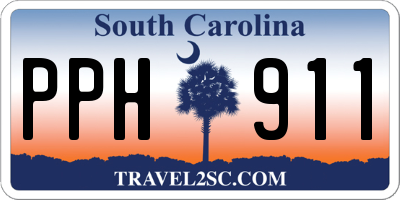 SC license plate PPH911