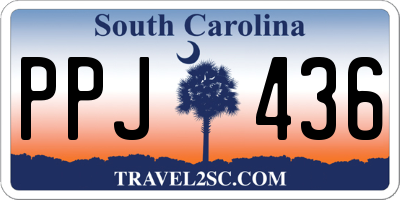 SC license plate PPJ436