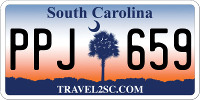 SC license plate PPJ659