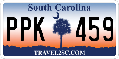 SC license plate PPK459
