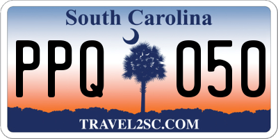 SC license plate PPQ050