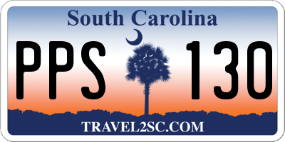 SC license plate PPS130