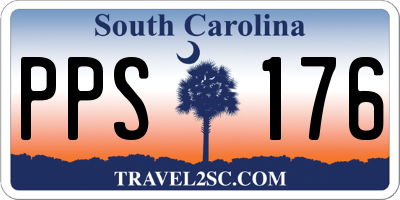 SC license plate PPS176