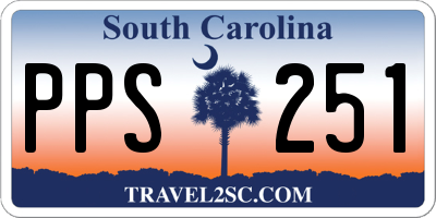 SC license plate PPS251