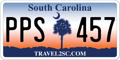 SC license plate PPS457