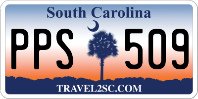 SC license plate PPS509