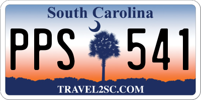 SC license plate PPS541
