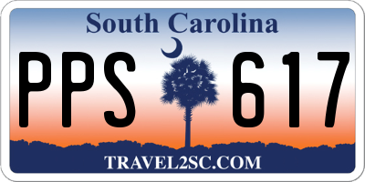 SC license plate PPS617