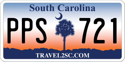 SC license plate PPS721
