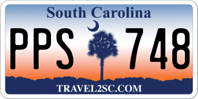 SC license plate PPS748