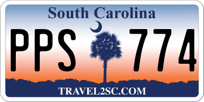 SC license plate PPS774