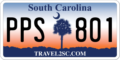 SC license plate PPS801