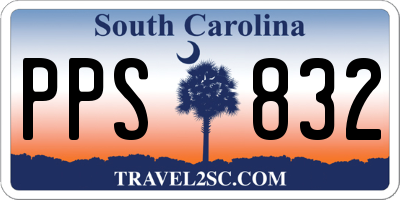 SC license plate PPS832