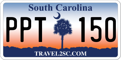 SC license plate PPT150