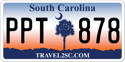 SC license plate PPT878