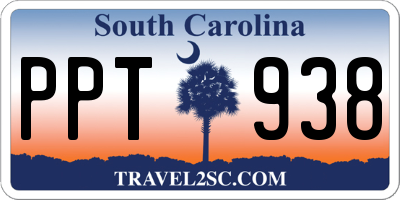 SC license plate PPT938
