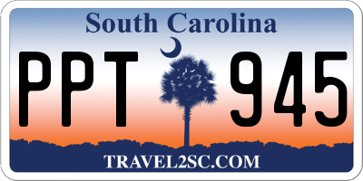 SC license plate PPT945