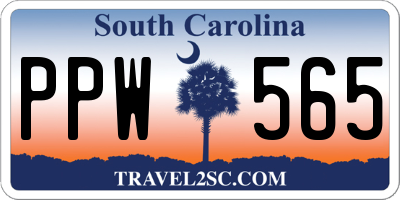 SC license plate PPW565