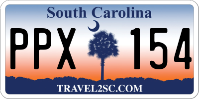 SC license plate PPX154