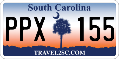 SC license plate PPX155