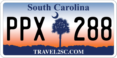 SC license plate PPX288